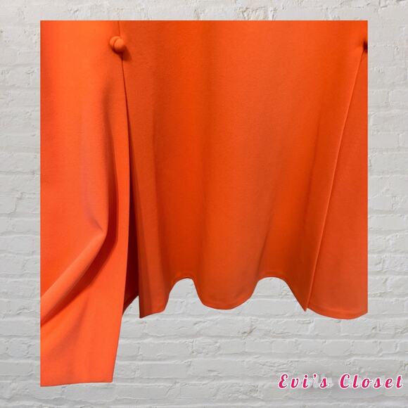 Calvin Klein Modern Essentials Porcelain Woman"s Midi Dress Coral Size 12 - Picture 3 of 12